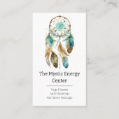 神秘的なドリームキャッチャースピリチュアル形而上学的ヨガ 名刺 (正面)