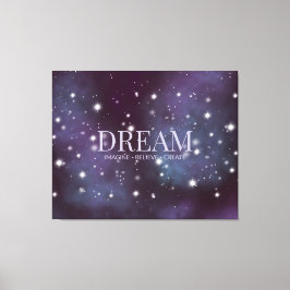 神秘的なドリームダスティスバイオレット キャンバスプリント
