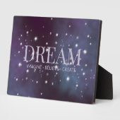 神秘的なドリームダスティスバイオレット フォトプラーク (側面)