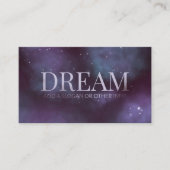 神秘的なドリームダスティスバイオレット 名刺 (正面)