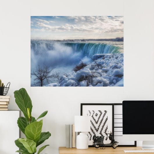 神秘的なナイアガラ秋写真 ポスター (ホームオフィス)
