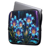 神秘的なネオンリリー植物性自然植物 ラップトップスリーブ (正面左)