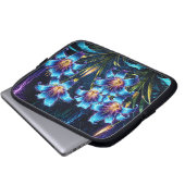 神秘的なネオンリリー植物性自然植物 ラップトップスリーブ (正面下部)