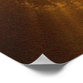 神秘的なハゲ・イーグル&サンライトの光線ファンタジー・アート ポスター (角)