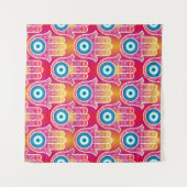 神秘的なハムザ華美:シームレスデザイン。 タペストリー (正面(横))