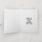 神秘的なハロウィーン幽霊 – ゴシック様式の水彩画 箔グリーティングカード (内側レイダウン)