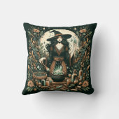 神秘的なハーバリスト：魔術とヒーリンの芸術 クッション (裏面)