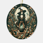 神秘的なハーバリスト:魔術とヒーリンの芸術 セラミックオーナメント (左)