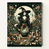 神秘的なハーバリスト：魔術とヒーリンの芸術 ノートブック (裏面)