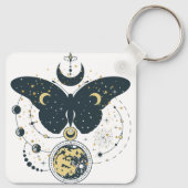 神秘的なバタフライキーチェーン キーホルダー (裏面)