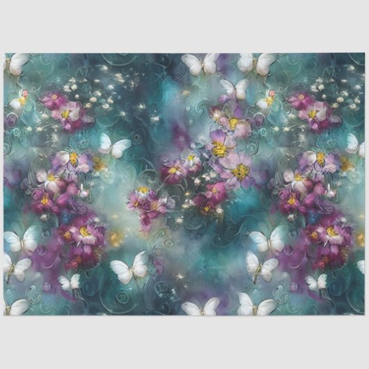 神秘的なバタフライシリーズデザイン10 薄葉紙 (正面)