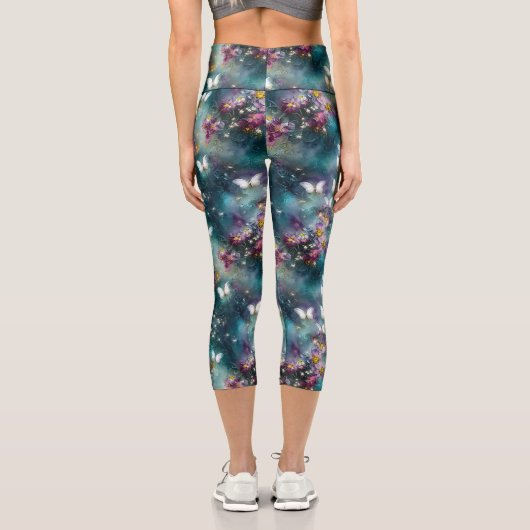 神秘的なバタフライシリーズデザイン11 カプリレギンス (裏面)