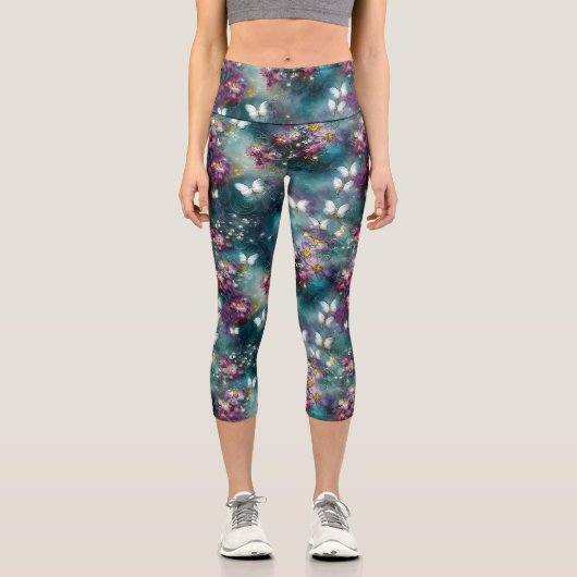 神秘的なバタフライシリーズデザイン11 カプリレギンス (正面)