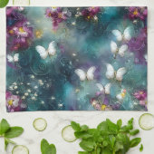 神秘的なバタフライシリーズデザイン11 キッチンタオル (折り畳み)