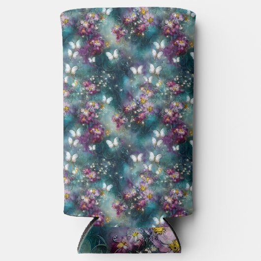 神秘的なバタフライシリーズデザイン11 スリム缶クーラー (正面)