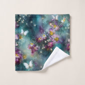 神秘的なバタフライシリーズデザイン11 バスタオルセット (ウォッシュタオル)