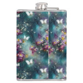 神秘的なバタフライシリーズデザイン11 フラスク (裏面)