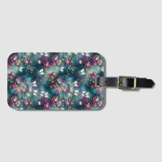 神秘的なバタフライシリーズデザイン11 ラゲッジタグ (正面横)