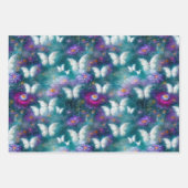 神秘的なバタフライシリーズデザイン11 ラッピングペーパーシート (正面2)