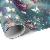 神秘的なバタフライシリーズデザイン11 ラッピングペーパー (ロールコーナー)