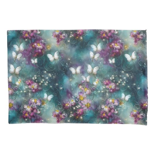 神秘的なバタフライシリーズデザイン11 枕カバー (正面)