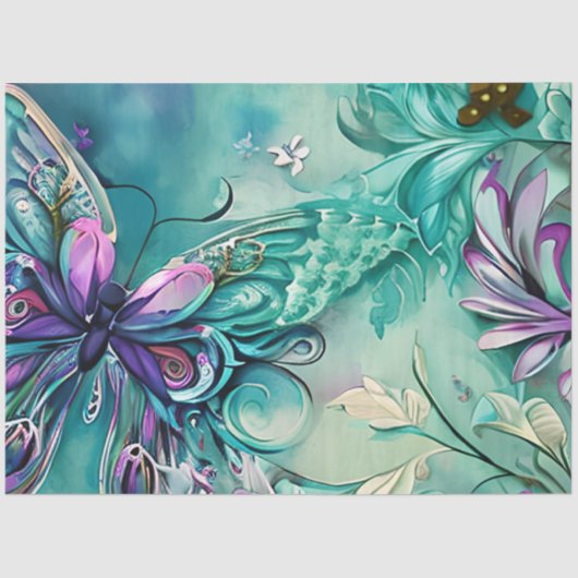 神秘的なバタフライシリーズデザイン16 薄葉紙 (正面)