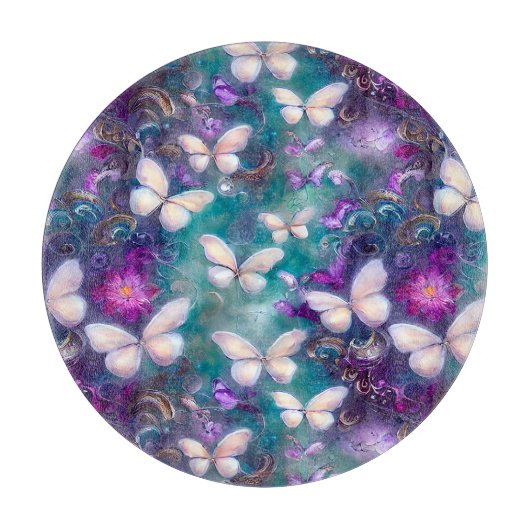 神秘的なバタフライシリーズデザイン1 カッティングボード (正面)