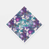 神秘的なバタフライシリーズデザイン1 スタンダードランチョンナプキン (角)