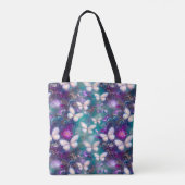 神秘的なバタフライシリーズデザイン1 トートバッグ (裏面)