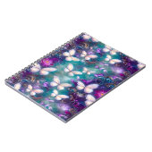 神秘的なバタフライシリーズデザイン1 ノートブック (左側)