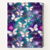 神秘的なバタフライシリーズデザイン1 ノートブック (裏面)