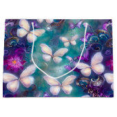 神秘的なバタフライシリーズデザイン1 ラージペーパーバッグ (正面)