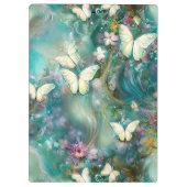 神秘的なバタフライシリーズデザイン3 クリップボード (裏面)