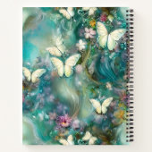 神秘的なバタフライシリーズデザイン3 ノートブック (裏面)