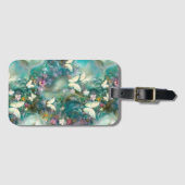 神秘的なバタフライシリーズデザイン3 ラゲッジタグ (正面横)