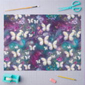 神秘的なバタフライシリーズデザイン4 薄葉紙 (クラフト)