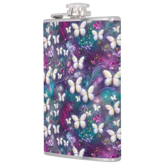 神秘的なバタフライシリーズデザイン5 フラスク (左)
