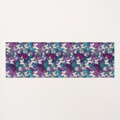 神秘的なバタフライシリーズデザイン5 ヨガマット (裏面(横))