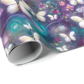 神秘的なバタフライシリーズデザイン5 ラッピングペーパー (ロールコーナー)