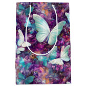 神秘的なバタフライシリーズデザイン7 ミディアムペーパーバッグ (正面)