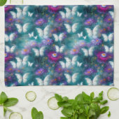 神秘的なバタフライシリーズデザイン9 キッチンタオル (折り畳み)