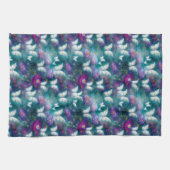 神秘的なバタフライシリーズデザイン9 キッチンタオル (横)