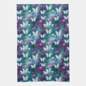 神秘的なバタフライシリーズデザイン9 キッチンタオル (縦)