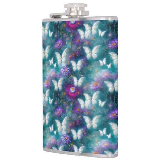 神秘的なバタフライシリーズデザイン9 フラスク (左)
