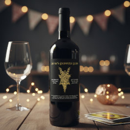 神秘的なバチェロレッテタロットパーティー ワインラベル