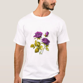 神秘的なバラのイラスト - 高貴な花の美 Tシャツ