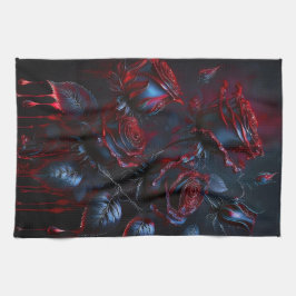 神秘的なバラティータオル キッチンタオル