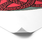 神秘的なバラプリント ポスター (角)