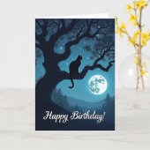 神秘的なバースデーカード 誕生日おめでとう カード (黄色い花)