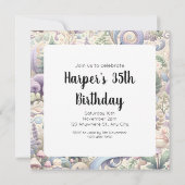 神秘的なパステルウッドランド：コテージコーレ旋風 招待状 (裏面)